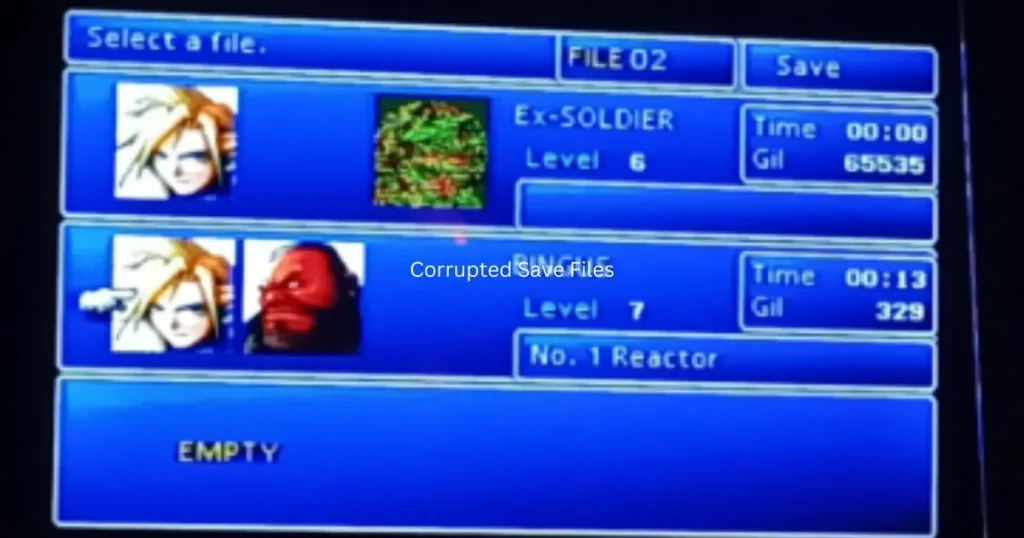 Corrupted Save Files